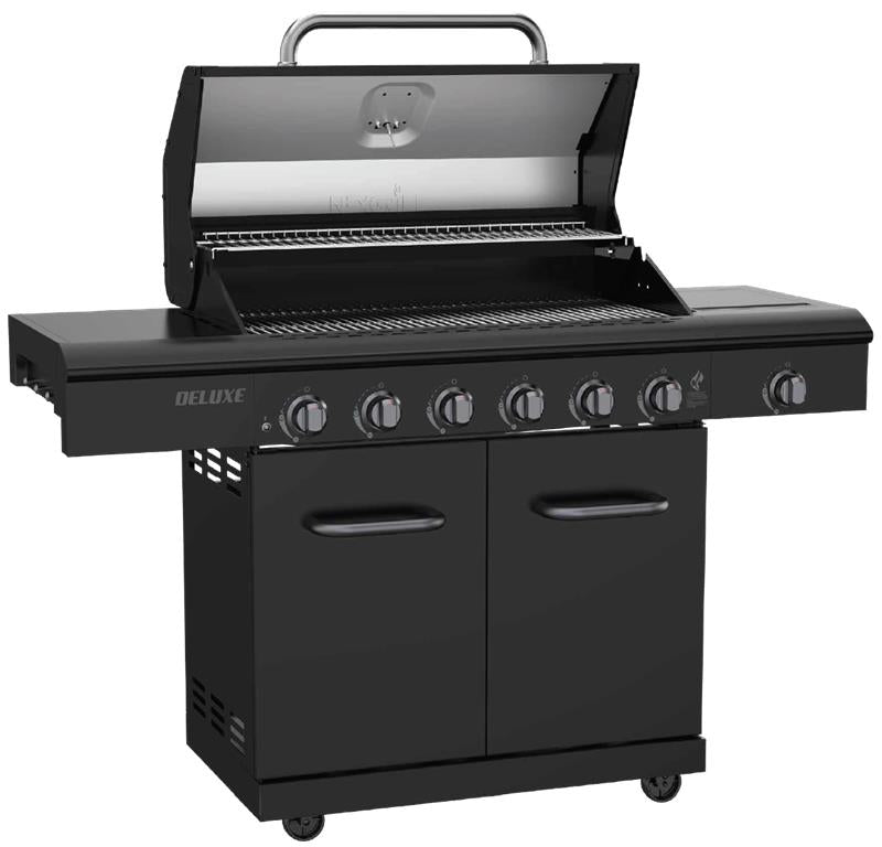 Deluxe Gasgrill mit 6 Brennern und Seitenkochfeld