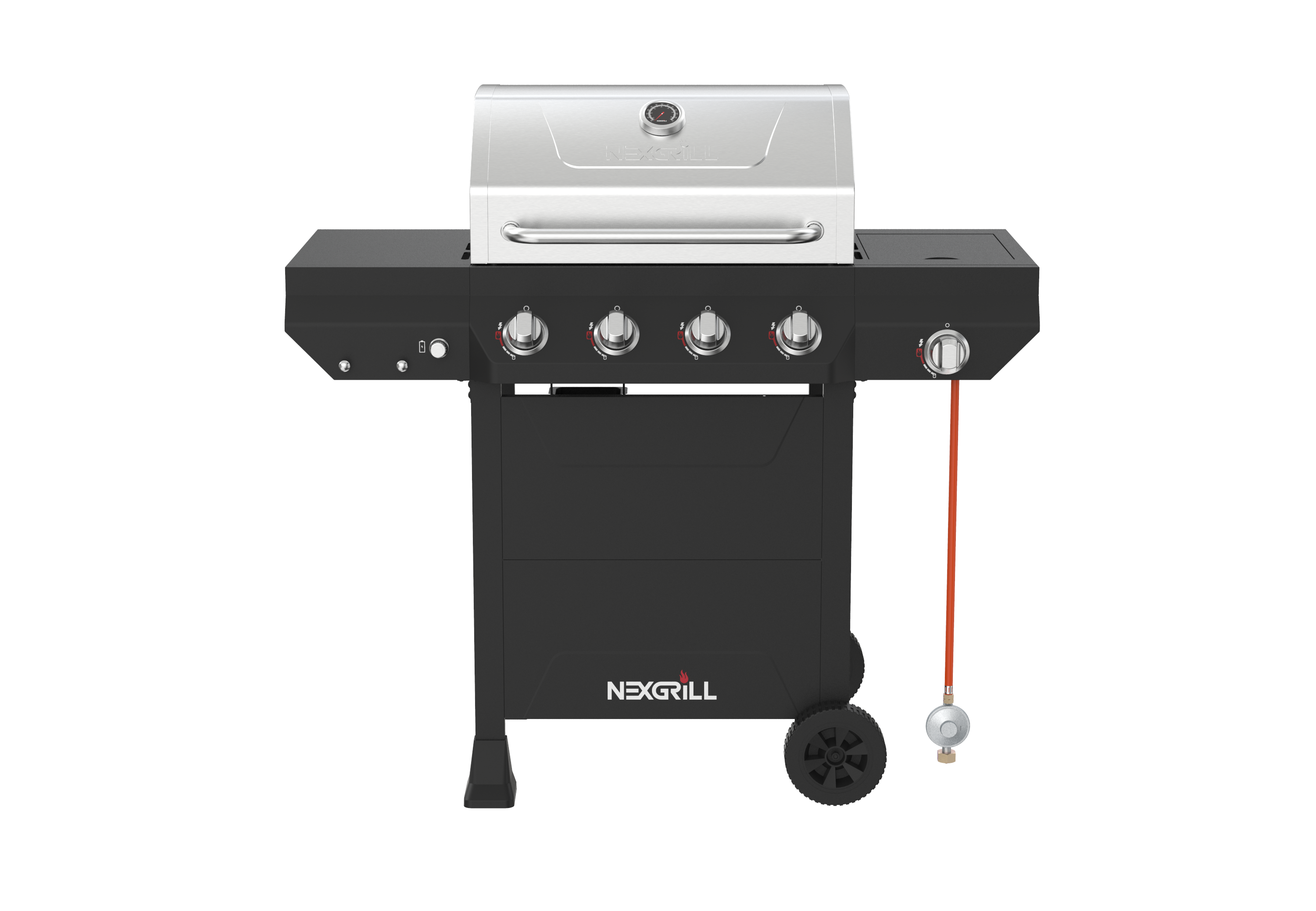 4 Brenner Gasgrill mit Seitenkochfeld