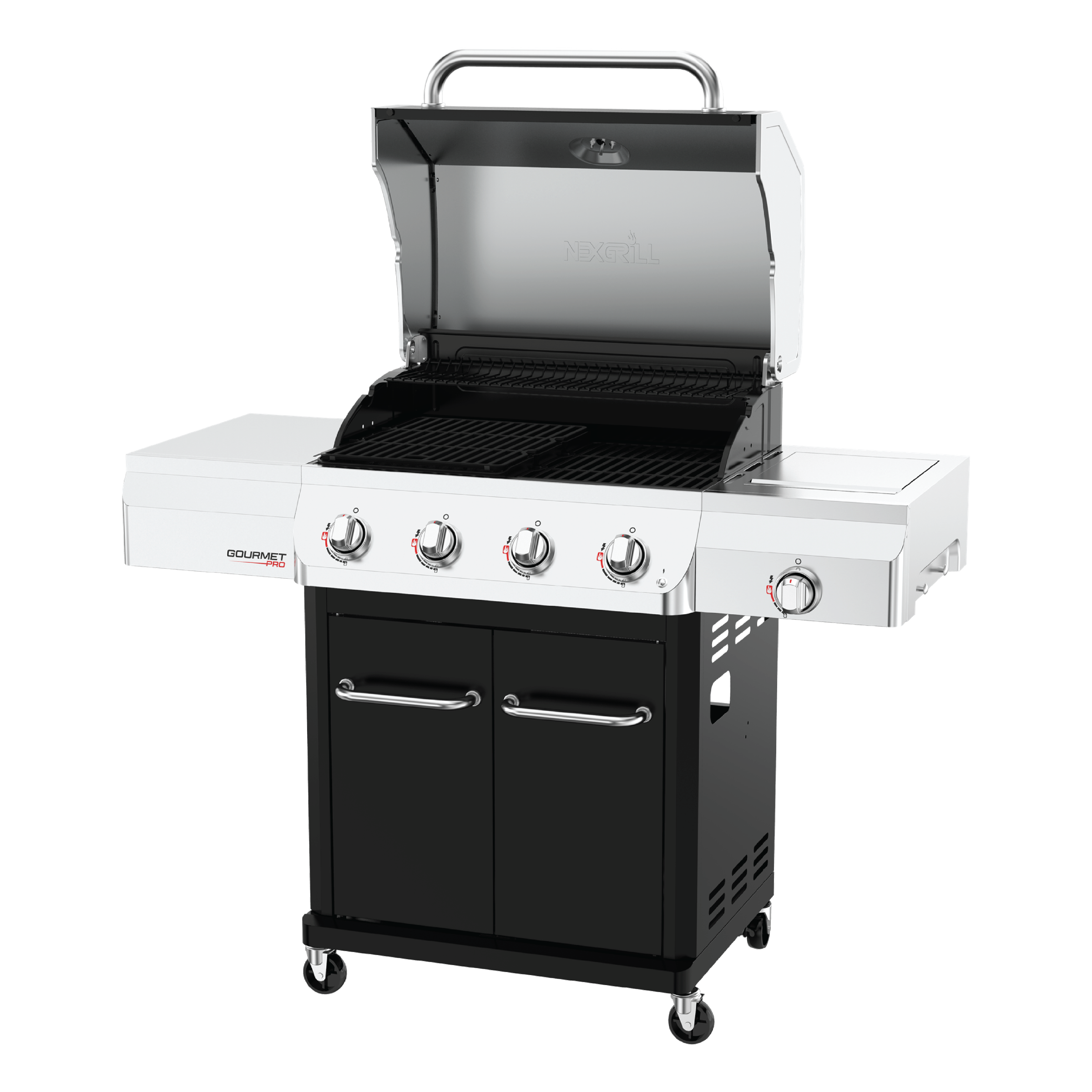 Gourmet Pro 4 Brenner Gasgrill Mit Seitenkochfeld